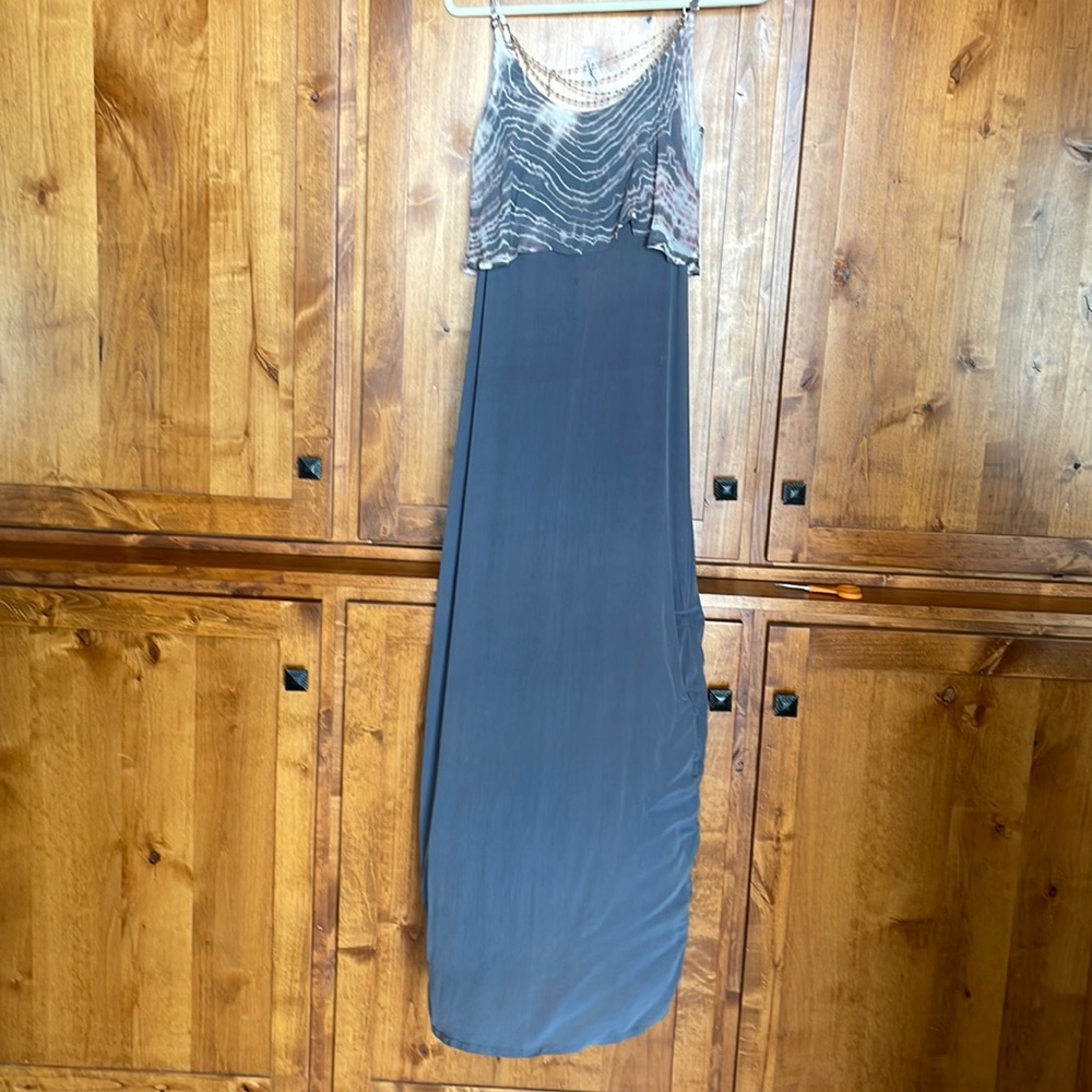Gypsy 05 tie dye spaghetti strap maxi dress XS